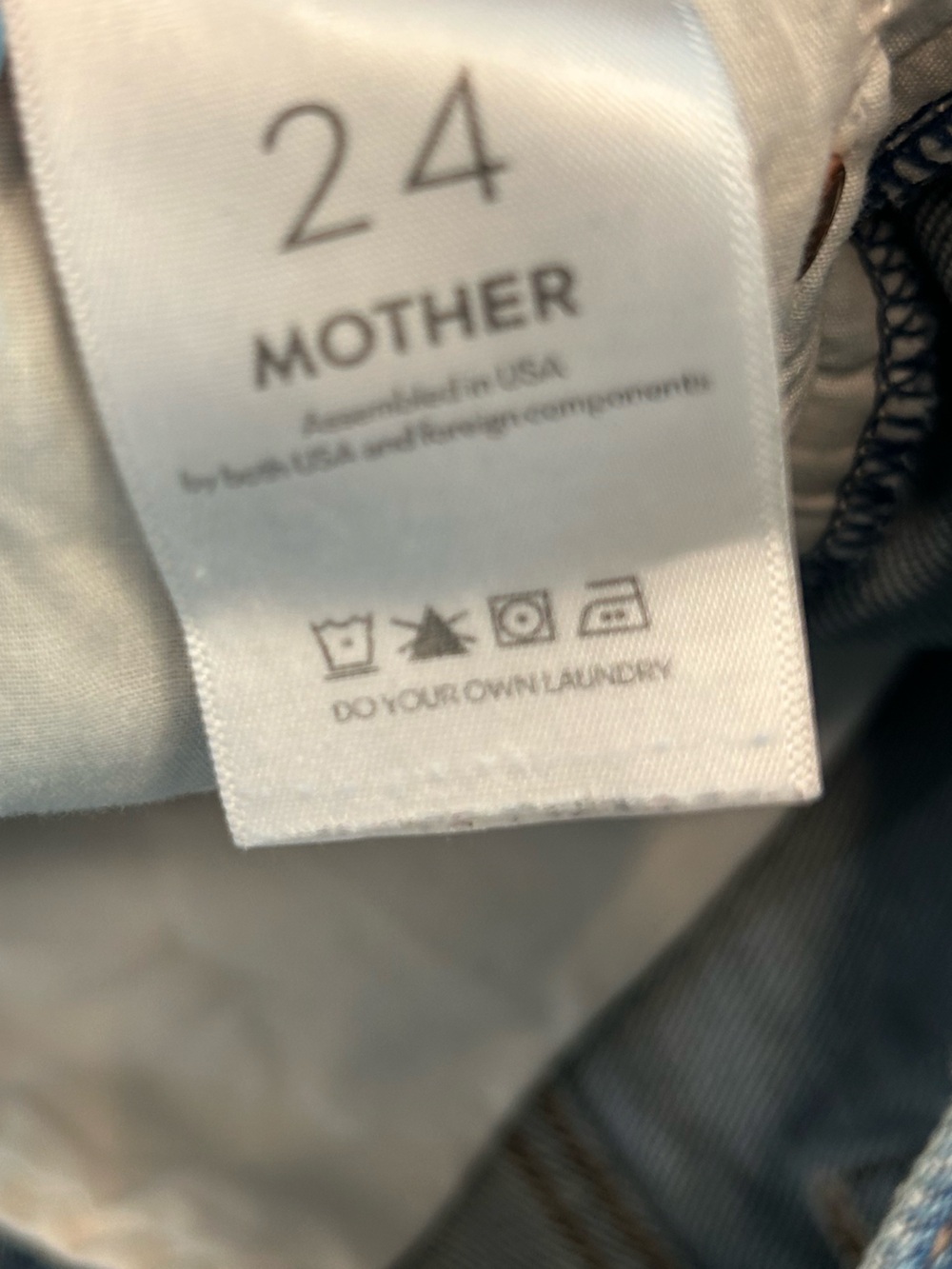Mother jeans Trickster skimp fray thrill seeker wash raw hem grunge edgy chic 24 - Picture 13 of 15